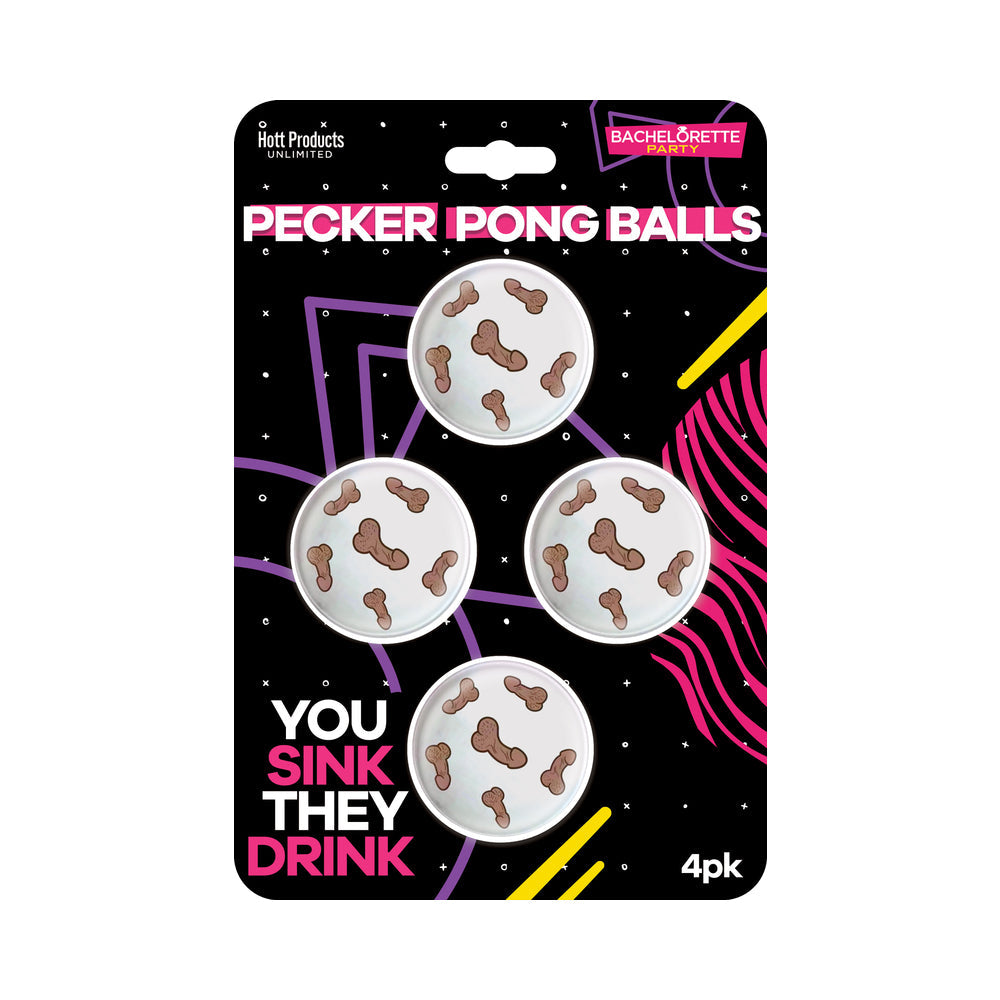 Pecker Beer Pong Balls 4pk