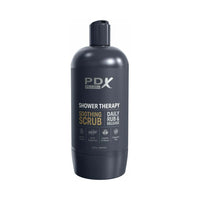 PDX Plus Shower Therapy Soothing Scrub Brown