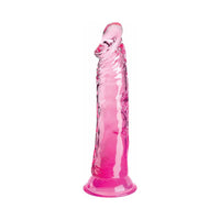 King Cock Clear 8in Pink