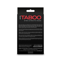 Hustler Taboo Eyes&Mouth Hood Black