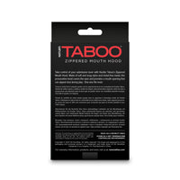 Hustler Taboo Zippered Mouth Hood Black