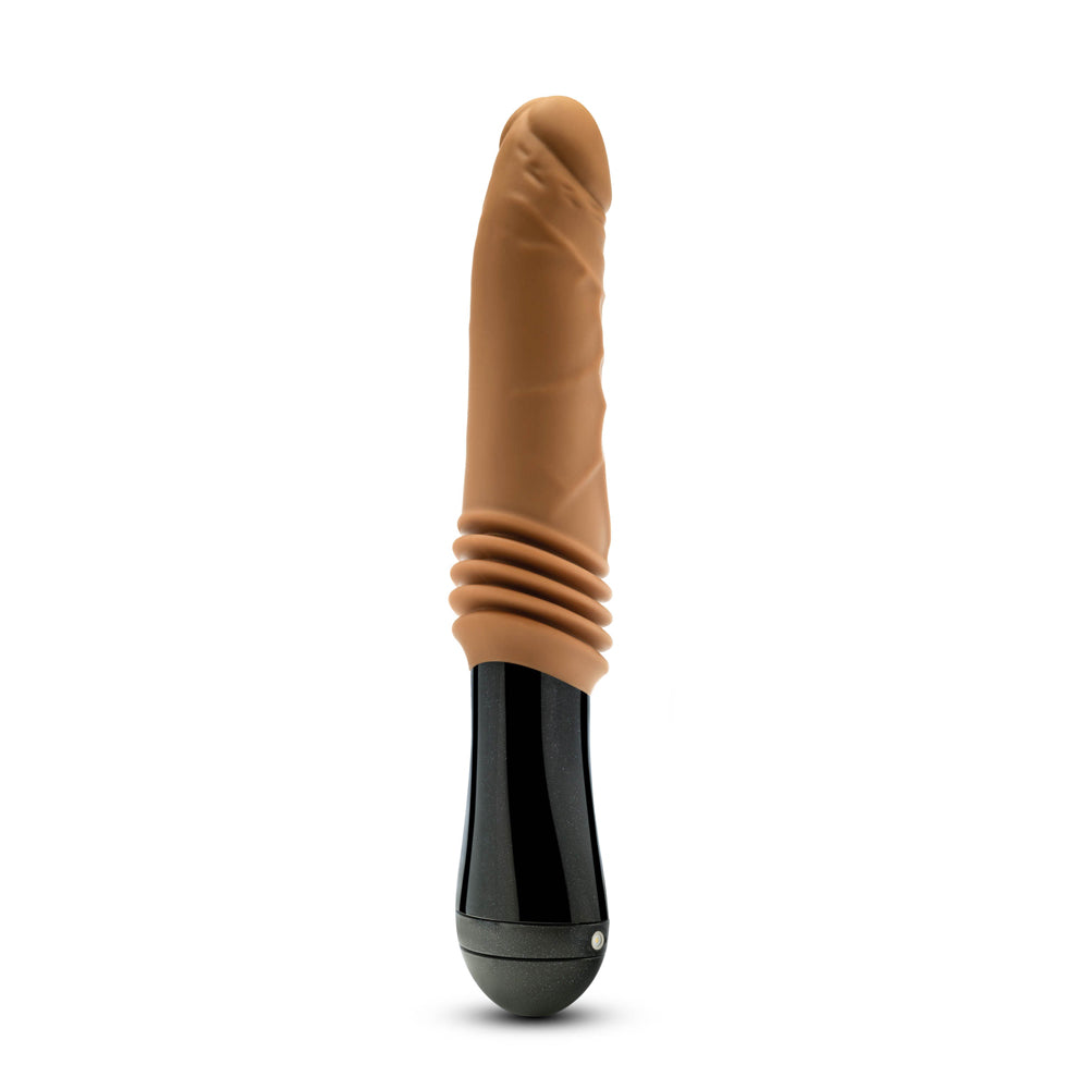 Dr. Skin Silicone Dr. Arthur Thrusting Gyrating Vibrating Dildo Tan