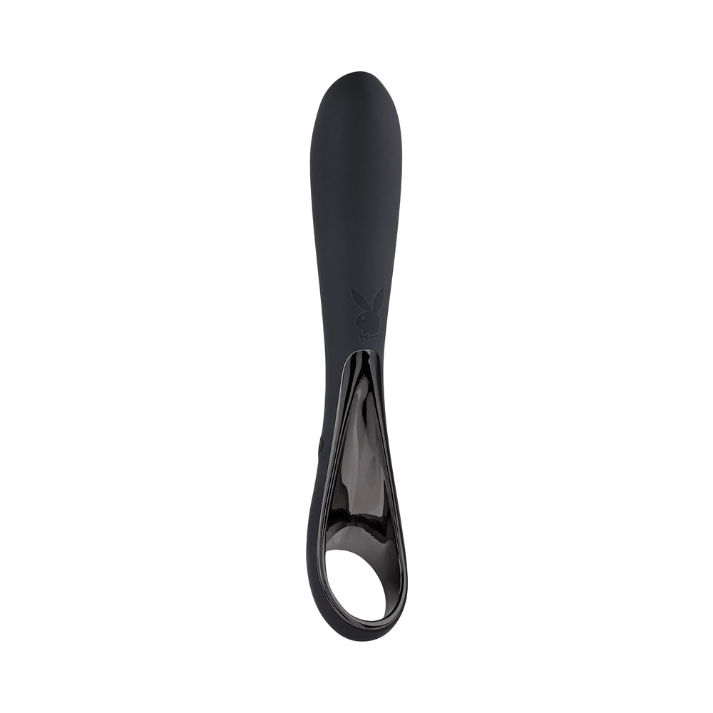 Playboy Ollo Rechargeable Silicone Vibrator with Ring Handle 2 AM