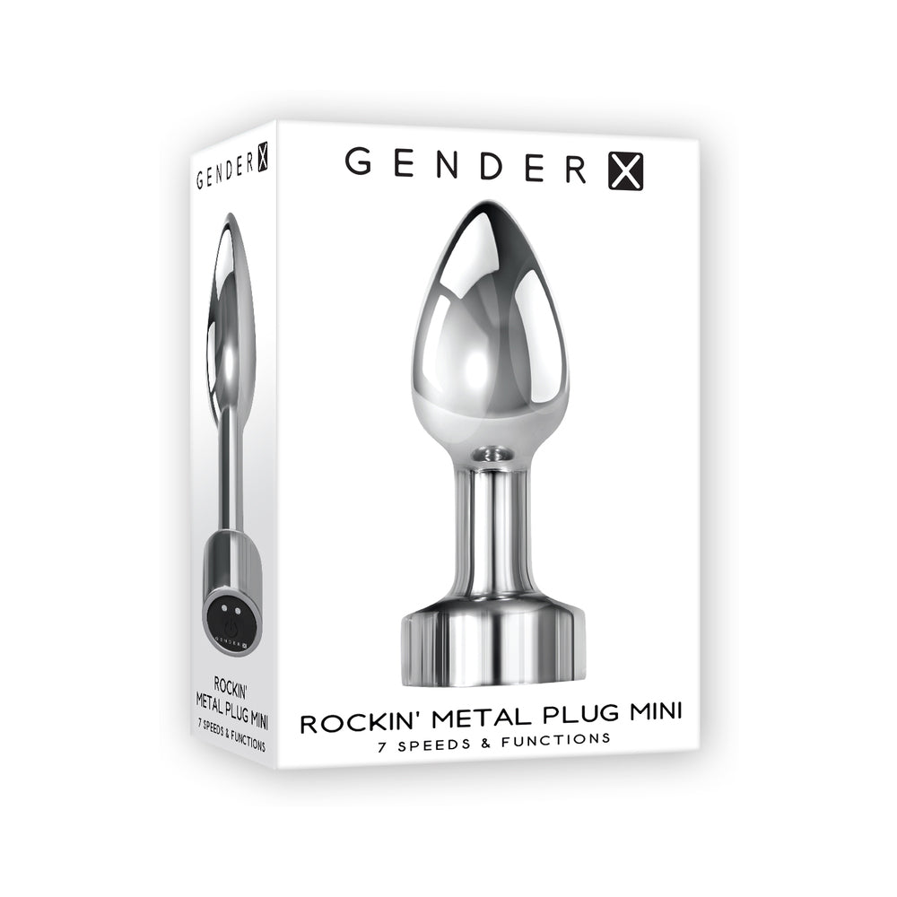 GX Rockin Metal Mini Vibr Anal Plug Rech