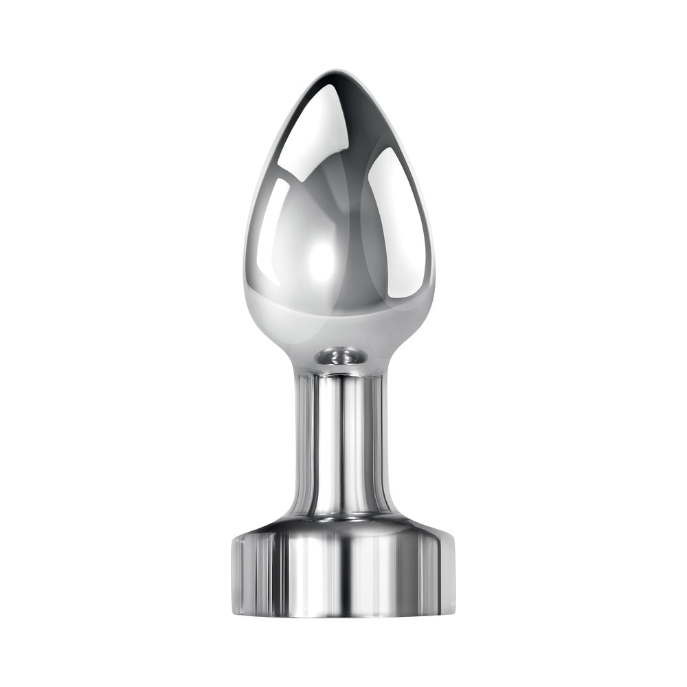 Gender X Rockin' Metal Plug Mini Rechargeable Vibrating Anal Plug Aluminum Silver