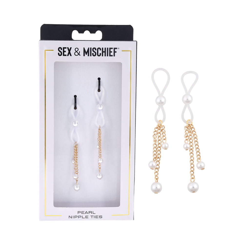 SS S&M Pearl Nipple Ties