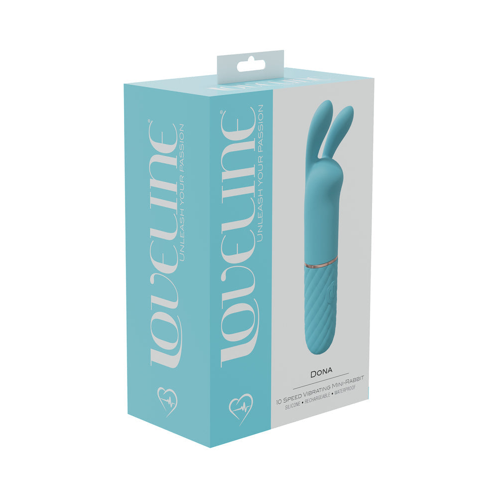 LoveLine Dona Vibrating Mini-Rabbit Blue