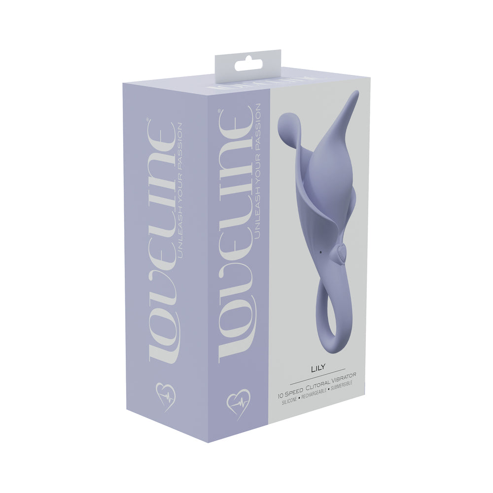 LoveLine Lily 10 Speed Clitoral Vibe Lav