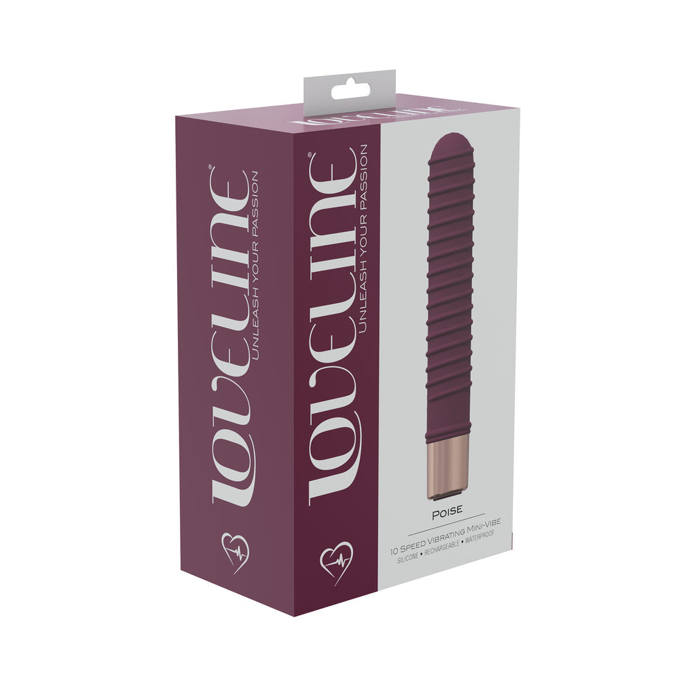 LoveLine Poise 10 Speed Mini-Vibe Burgun