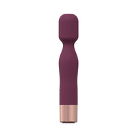 LoveLine Glamour 10 Speed Mini-Wand Silicone Rechargeable Waterproof Burgundy