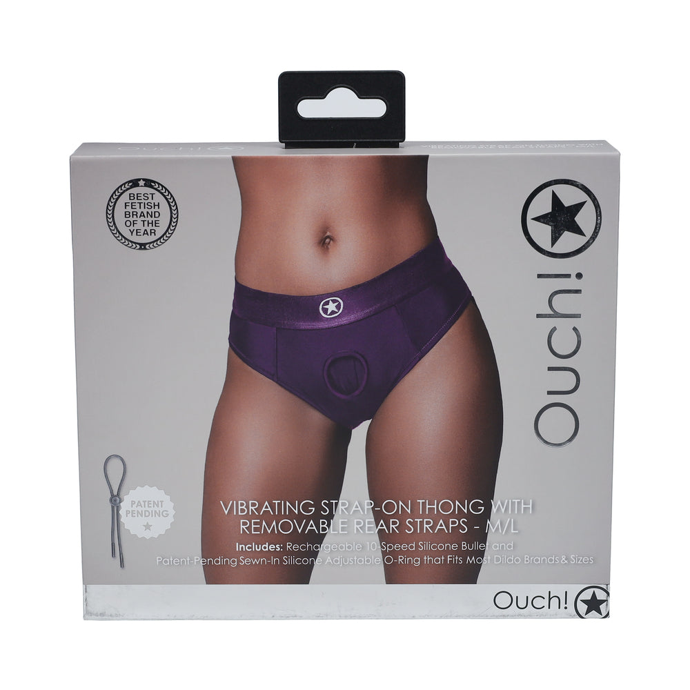 Ouch! Vibrating StraponThongStrap Pur ML