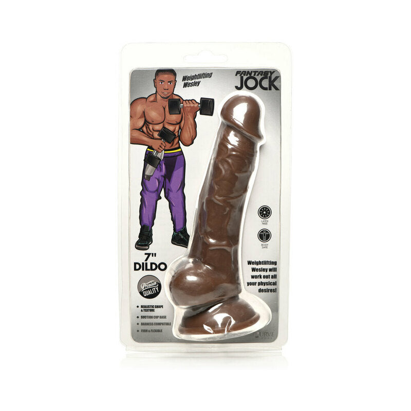 Jock Weight Wesley Dildo W/Balls 7in Da