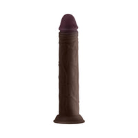 Shaft Model J Liquid Silicone 9.5 in. Dildo Mahogany
