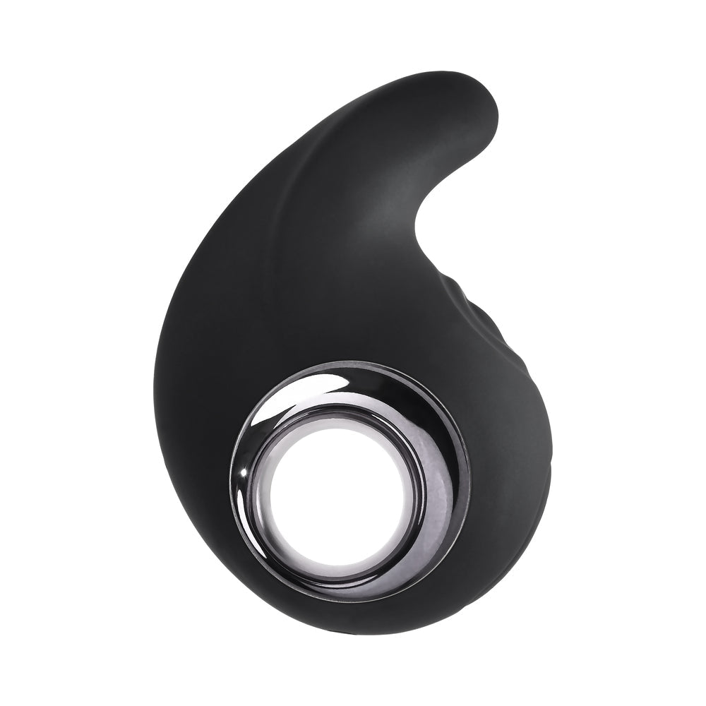 Playboy Ring My Bell Rechargeable Silicone Tapping Vibrator Black