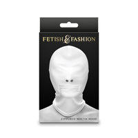 Fetish&Fashion Zippered Mouth Hood White