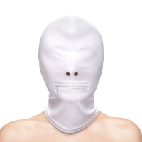 Fetish & Fashion Zippered Mouth Hood White