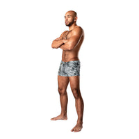 Male Power Dirty Denim Pouch Short Denim Print M