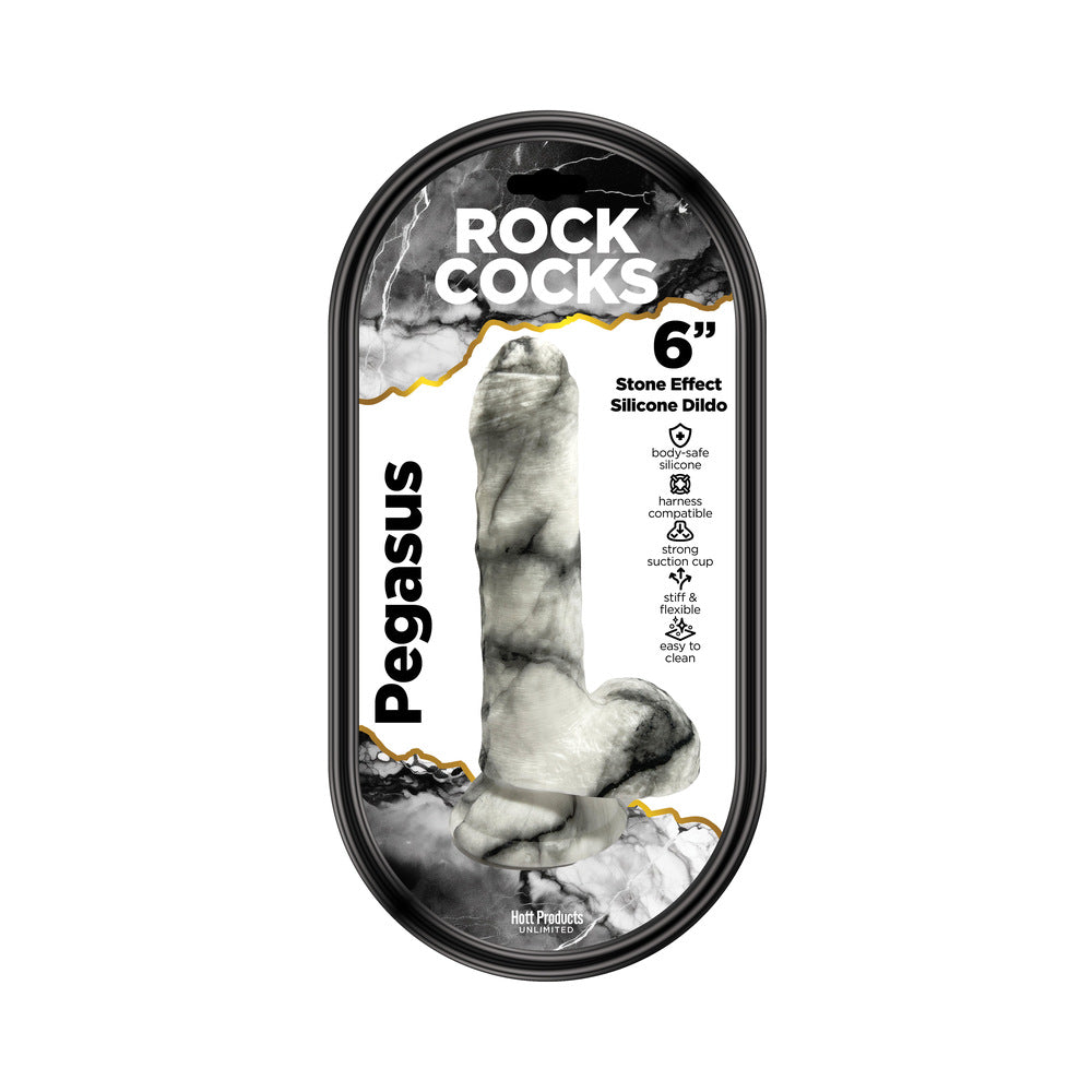 Rock Cocks Pegasus Marble Dildo 6in