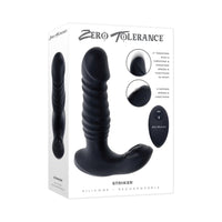 ZT Striker Rech Thrust Anal Vibe W/RC Bk