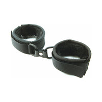 Mink Faux Fur Handcuffs Black