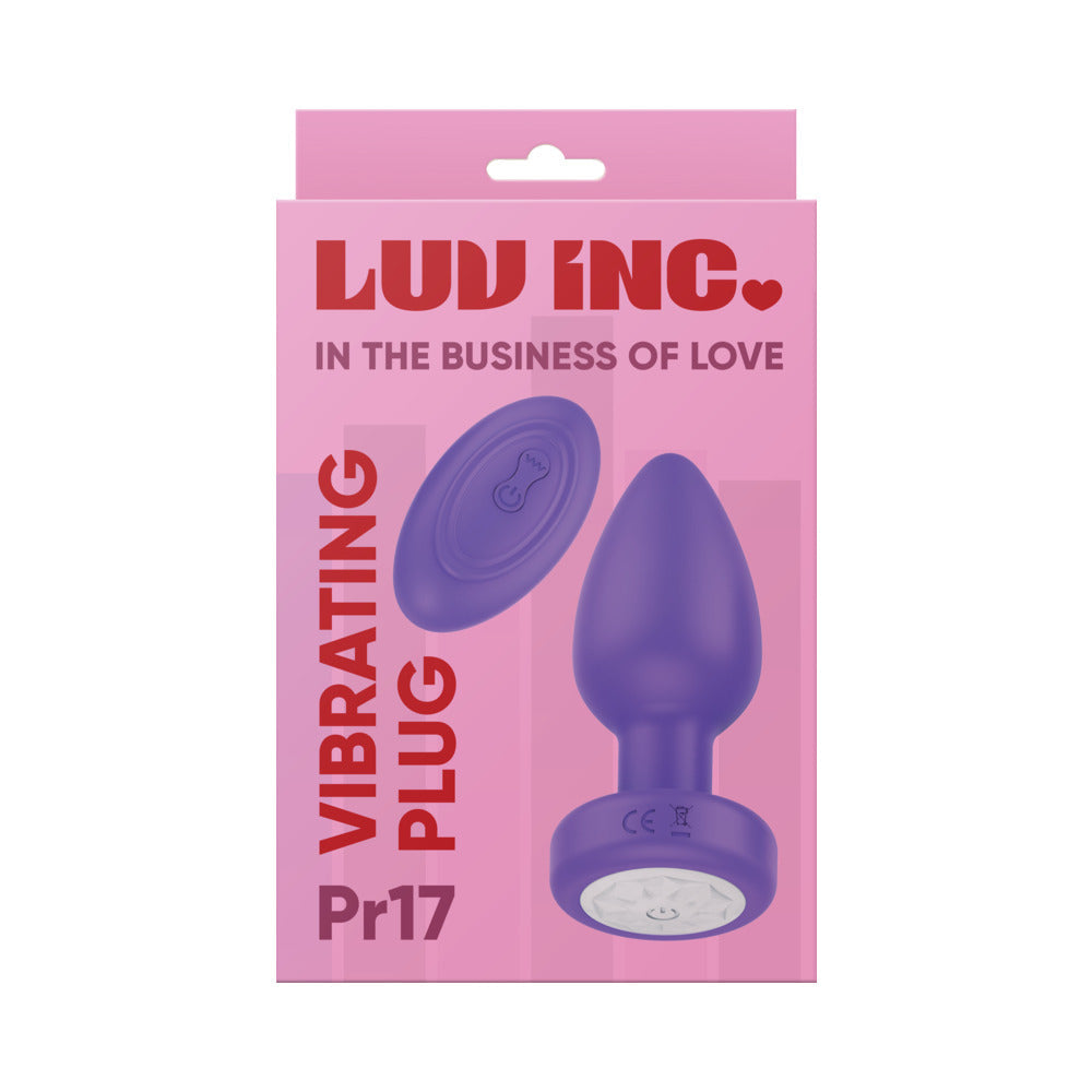 Luv Inc Pr17: Vibrating Plug W/Remote Pu