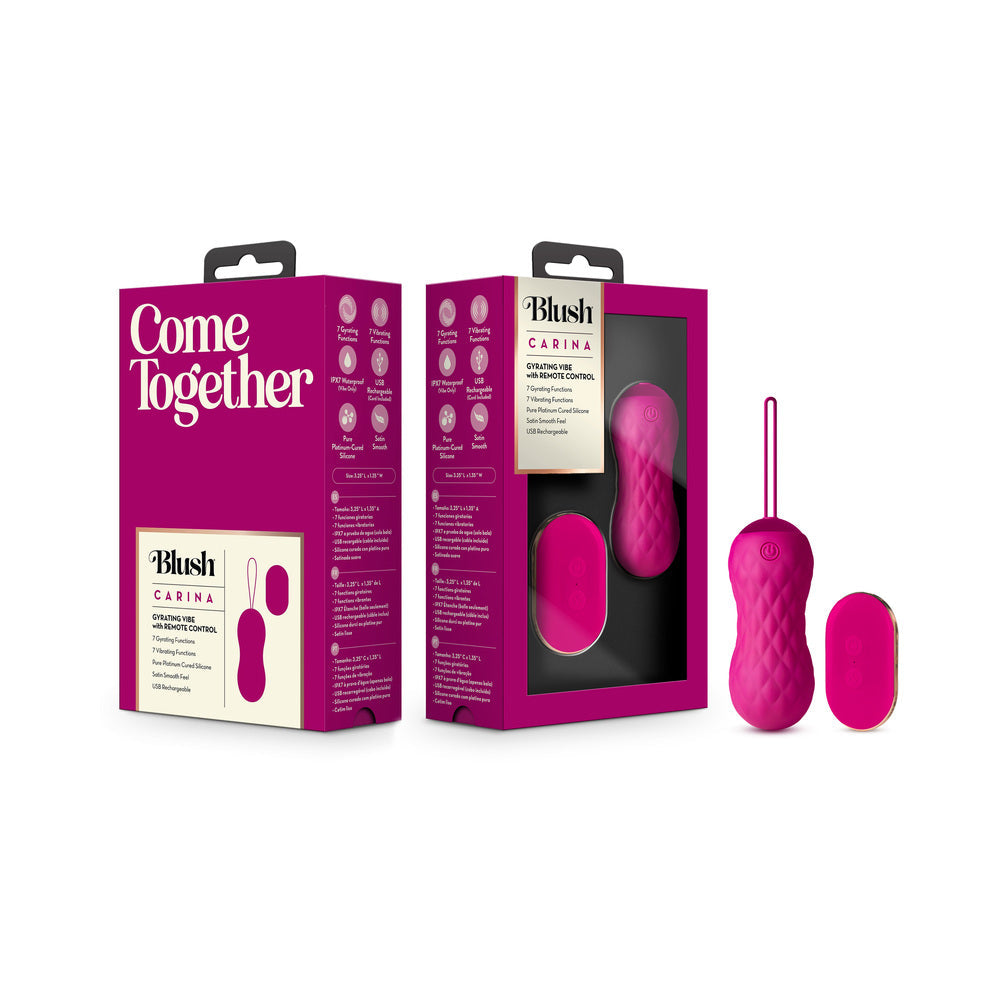 Blush Lush Carina Rechargeable Remote-Controlled Silicone Egg Vibrator Velvet