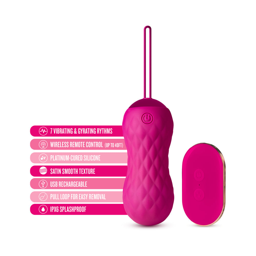 Blush Lush Carina Rechargeable Remote-Controlled Silicone Egg Vibrator Velvet