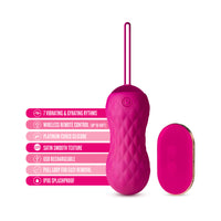 Blush Lush Carina Rechargeable Remote-Controlled Silicone Egg Vibrator Velvet