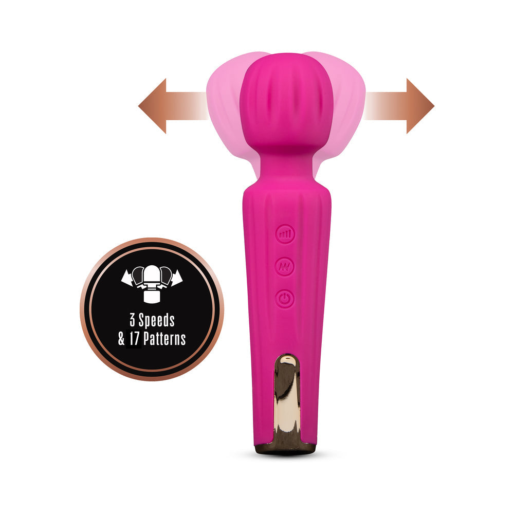 Blush Lush Allana Rechargeable Silicone Wand Vibrator Velvet