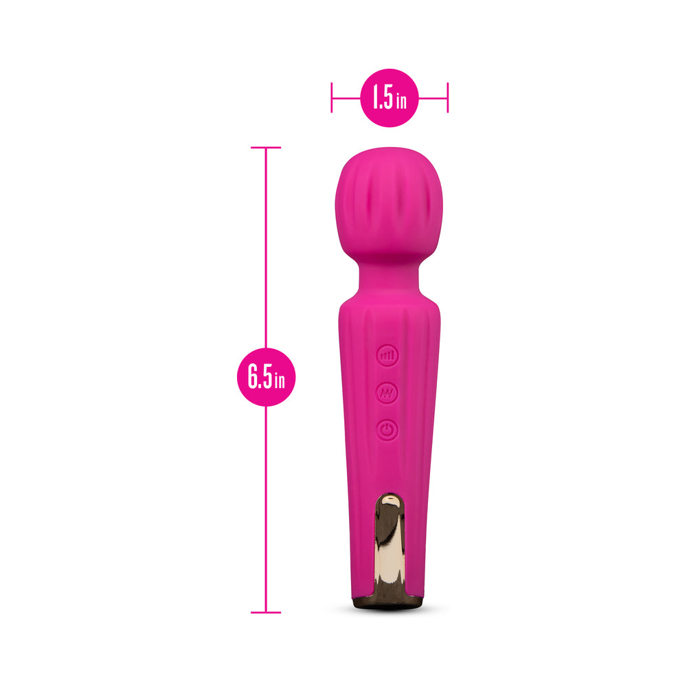 Blush Lush Allana Rechargeable Silicone Wand Vibrator Velvet