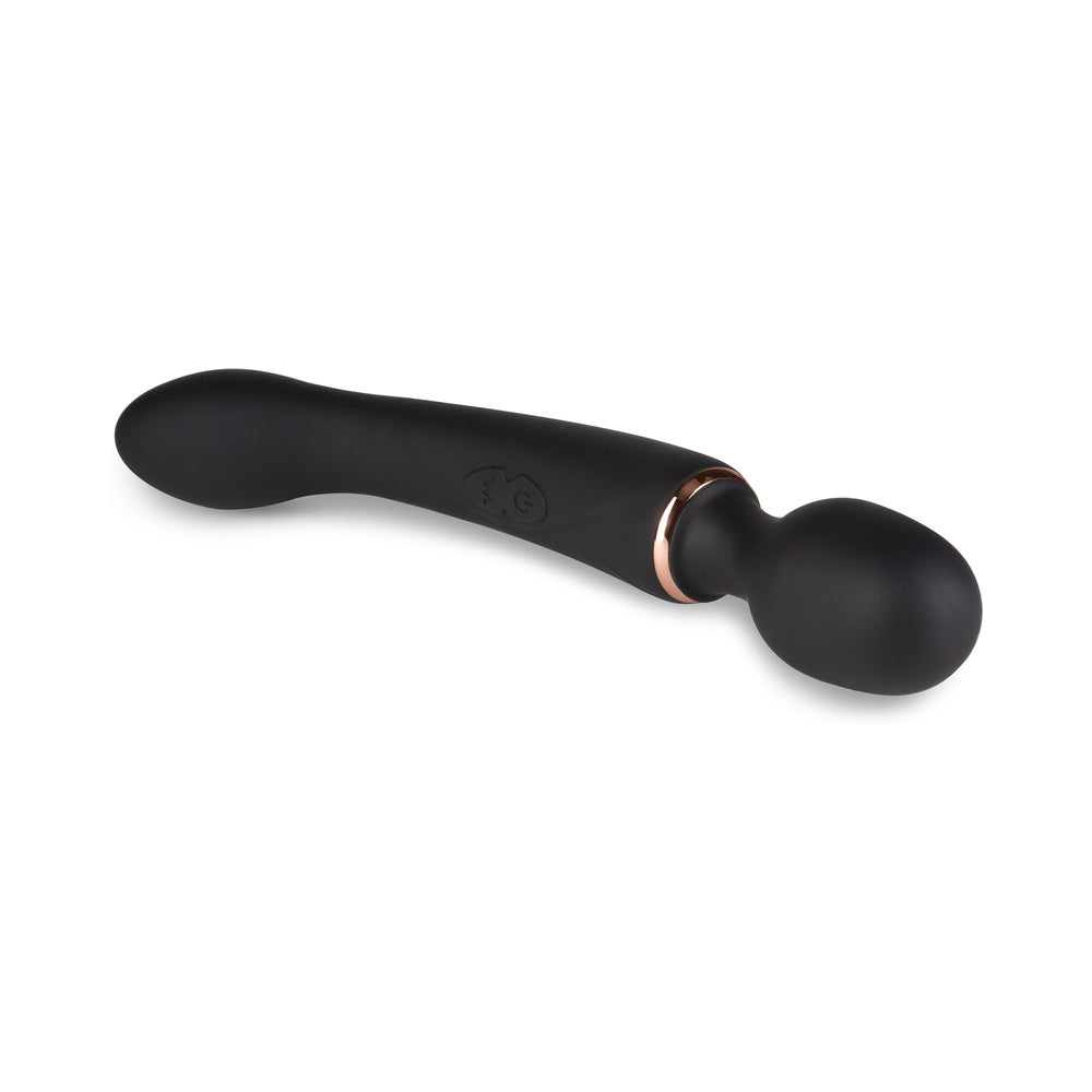 Blush Lush Gia Rechargeable Silicone Dual-Ended G-Spot and Wand Vibrator Black