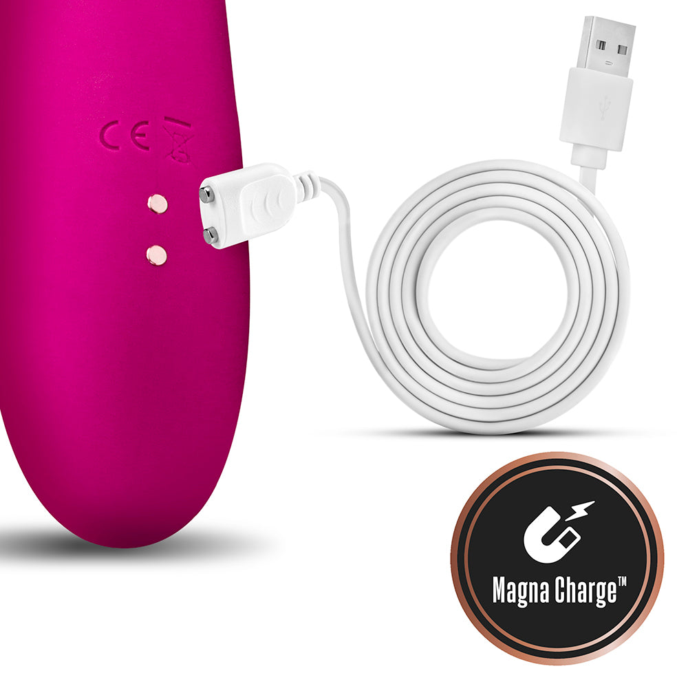 Blush Lush Kira Rechargeable Silicone Thrusting Rabbit Vibrator Velvet