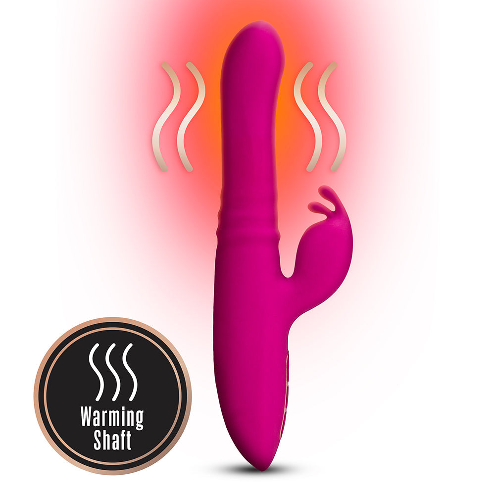 Blush Lush Kira Rechargeable Silicone Thrusting Rabbit Vibrator Velvet