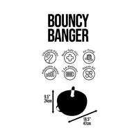 Bouncy Banger Inflatable Cushion with Wire Controller Vibrating Dildo