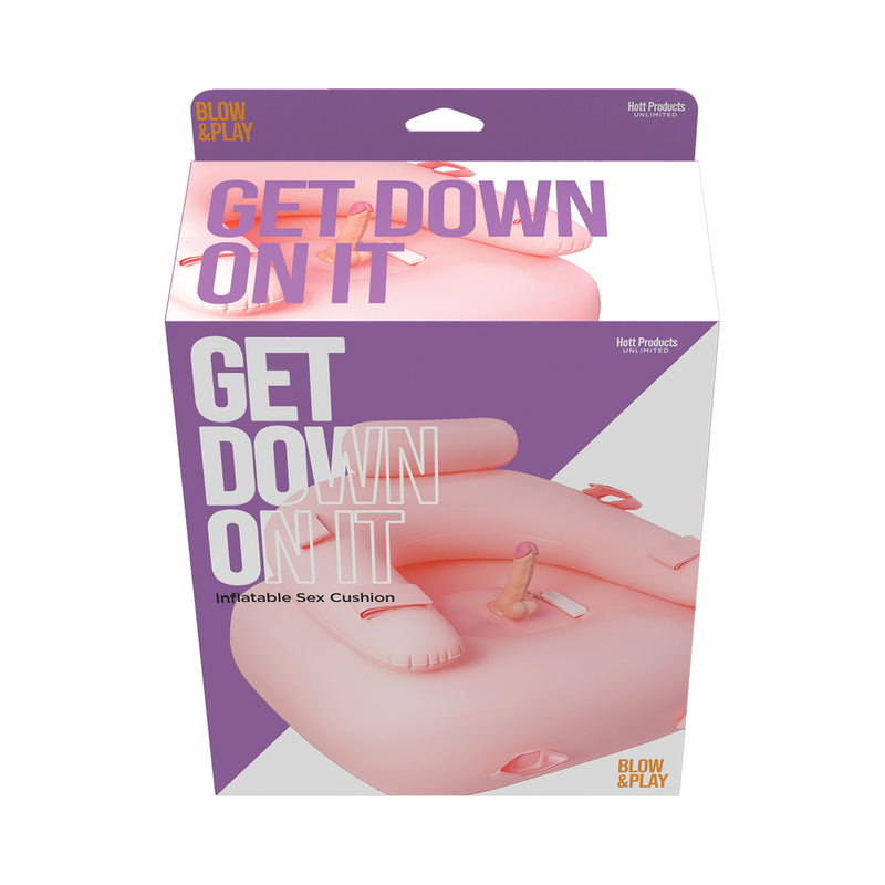 Get Down On It Inflatable Cusion W/Dildo