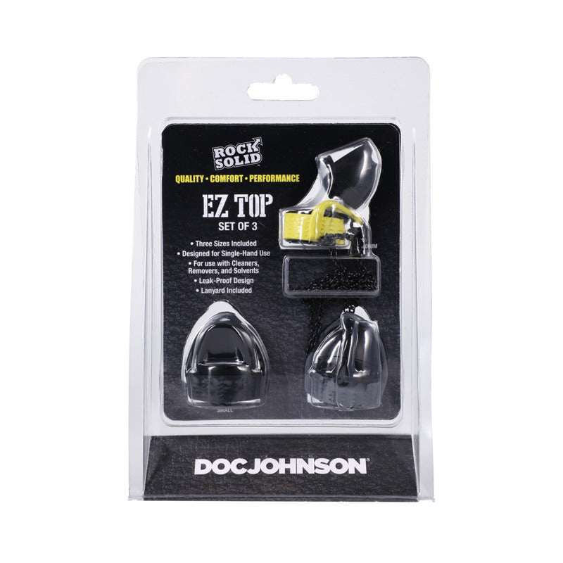 Rock Solid EZ Top Set of 3 Bk,Ye,Gy