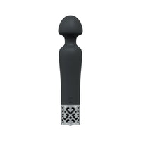 Royal Gems Scepter Silicone Rechargeable Vibrator Black