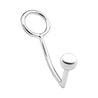 Blue Line Stainless Steel Anal Hook & Cock Ring