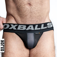 Oxballs Oxjok Airmesh Swagger Slider-Strap Jock Tar Black XL