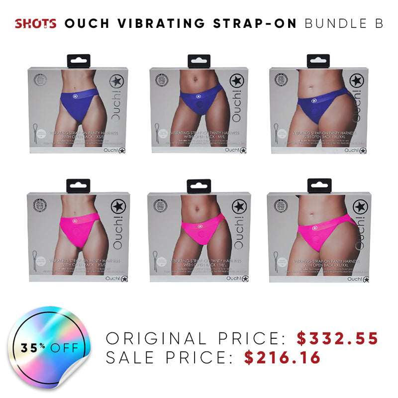 Shots Vibrating Strap-On Prepack †2