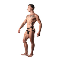 Male Power Lucifer Strappy Jock Black L/XL