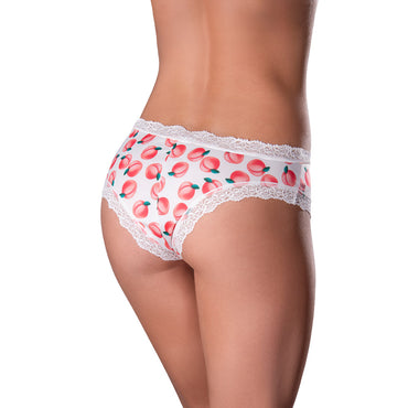 Magic Silk Sweet Treats Boy Short with Lube Peach S/M