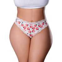 MS Sweet Treats CrotchThong&Lube Peach Q
