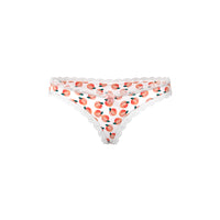 Magic Silk Sweet Treats Crotchless Thong with Lube Peach Queen Size