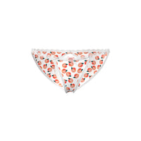 Magic Silk Sweet Treats Split Back & Crotchless Panty with Lube Peach S/M
