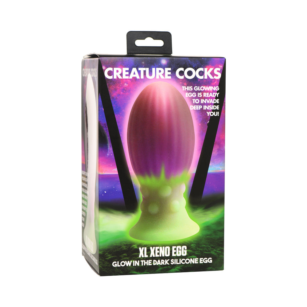 Creature Cocks XL Xeno Egg GITD Silicone