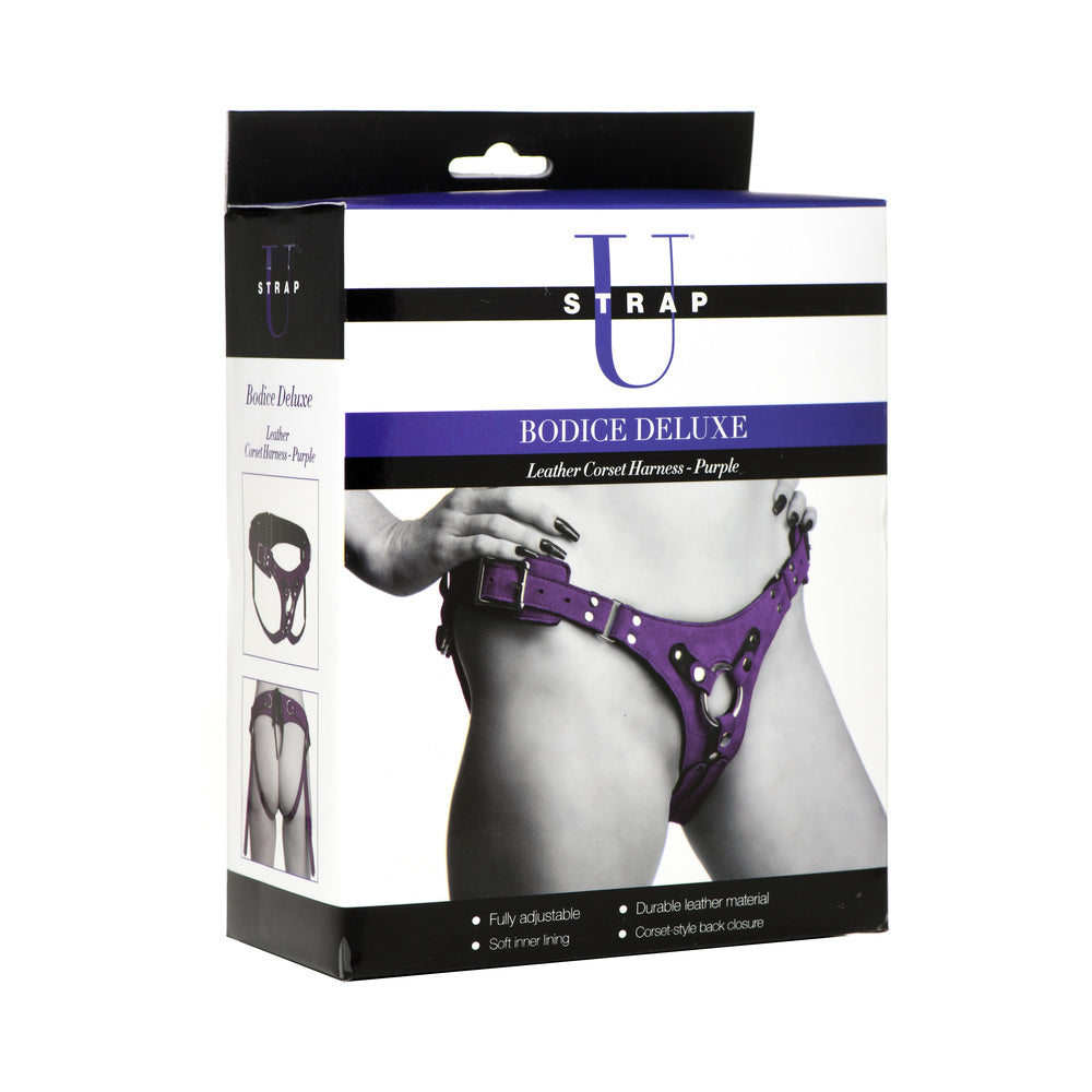 Strap U Bodice Deluxe Leather Harn Pur