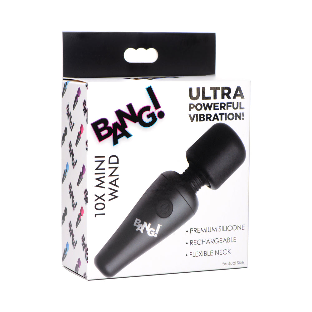 BANG! 10X Vibrating Mini Sili Wand Black