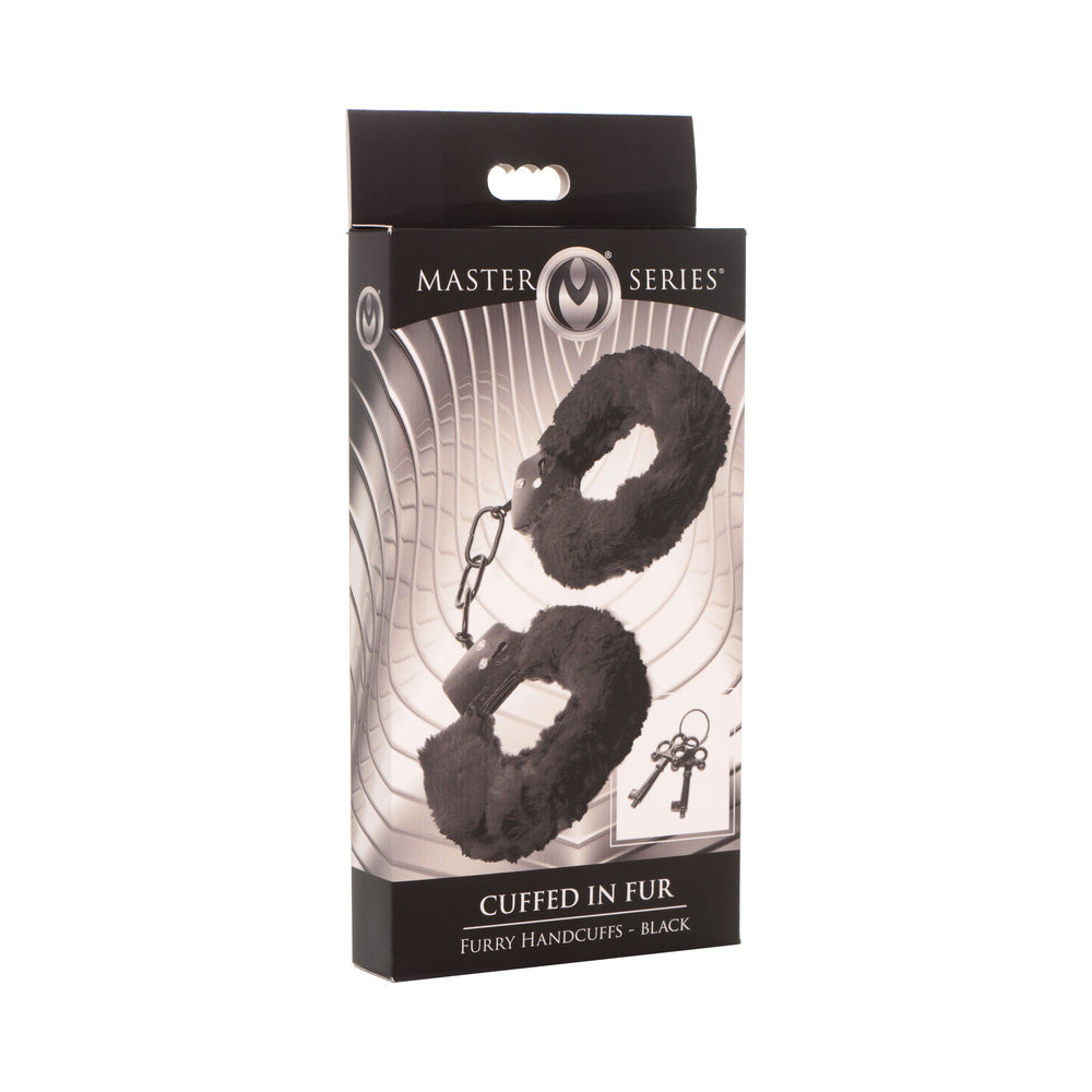 Master Series Cuffed in Fur Handcuff Blk