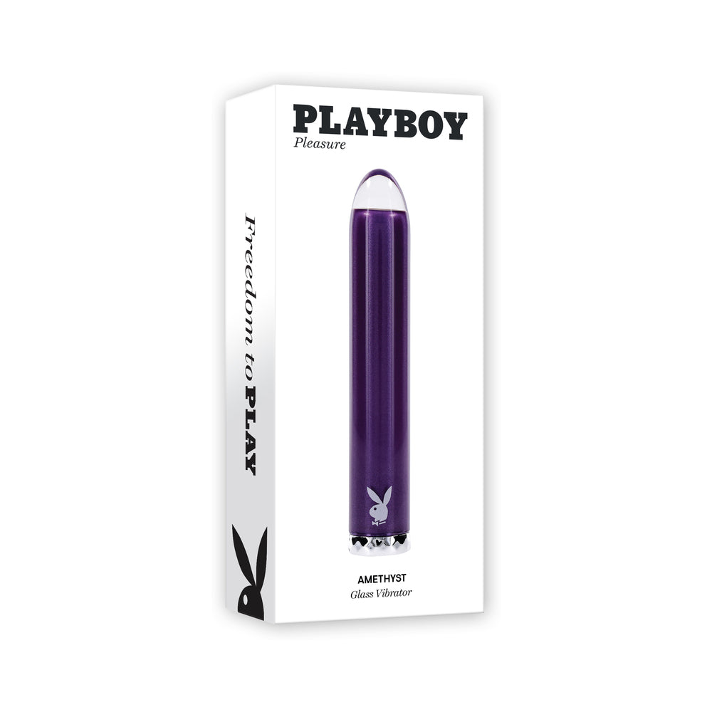 PB Amethyst Rechargeble Glass Vibe Purpl